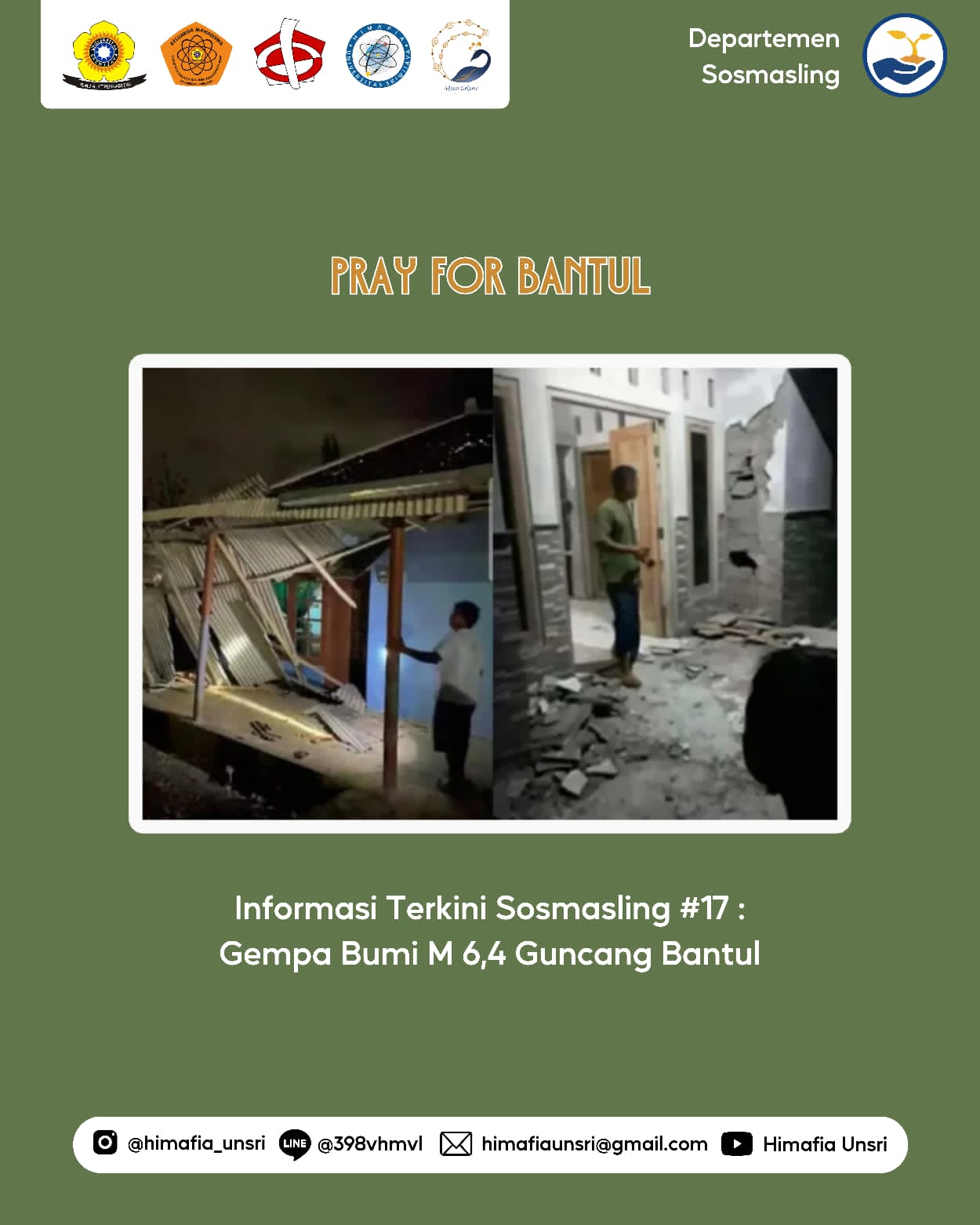 [Informasi Terkini Sosmasling #17: Gempa Bumi M 6,4 Guncang Bantul]